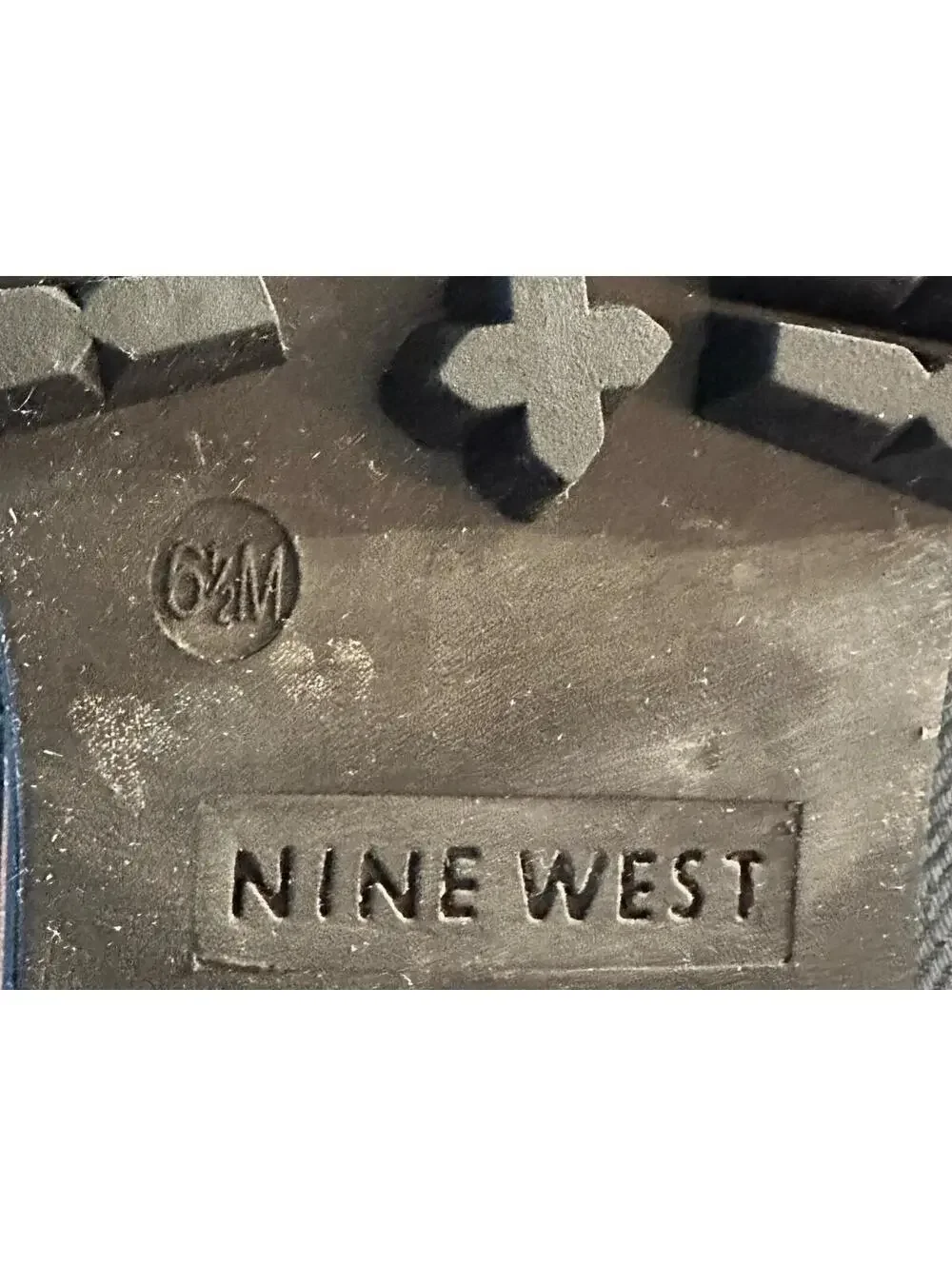 Nine West Black Leather Shearling-Lined Hiking Boots Size 6.5M